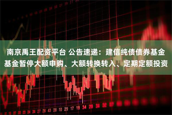南京禹王配资平台 公告速递：建信纯债债券基金基金暂停大额申购、大额转换转入、定期定额投资