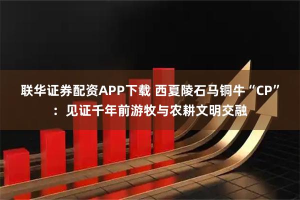 联华证券配资APP下载 西夏陵石马铜牛“CP”：见证千年前游牧与农耕文明交融